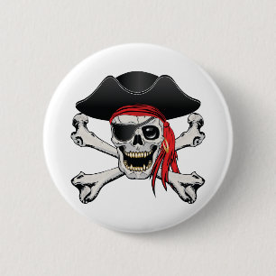 Pirat Skull Knapp