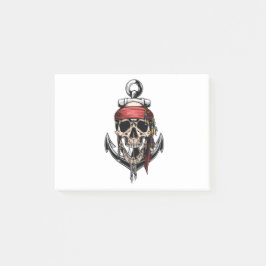 Pirat Skull Kor Bones Anchor Post-it Block