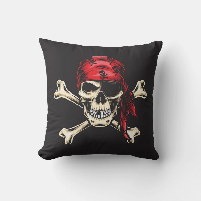 Pirat Skull Kudde (Framsida)