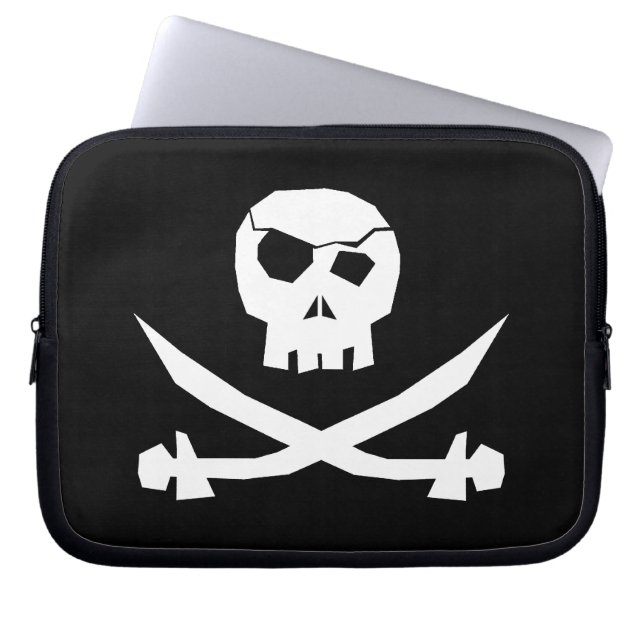 Pirat Skull Laptop Fodral (Framsidan)