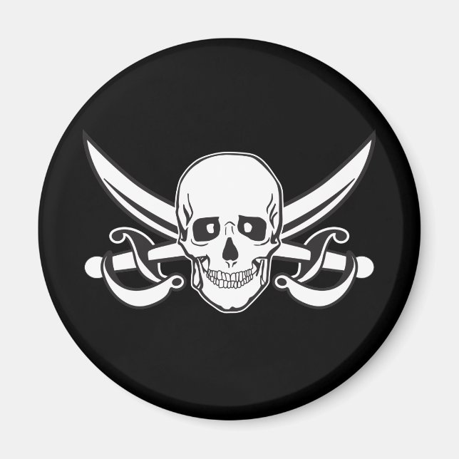 Pirat Skull Magnet (Framsidan)