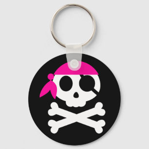 Pirat Skull med Bandanna Nyckelring