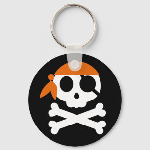 Pirat Skull med Bandanna Nyckelring