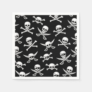 Pirat Skull och Bones Pappersservett