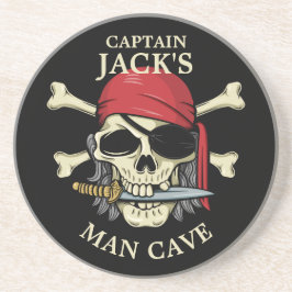 Pirat Skull och Crossbone Man Cave Underlägg