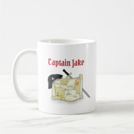 Pirat Skull och Crossbone Simple Modern Kaffemugg