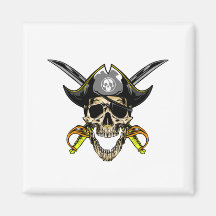 Pirat Skull och Kor Swords