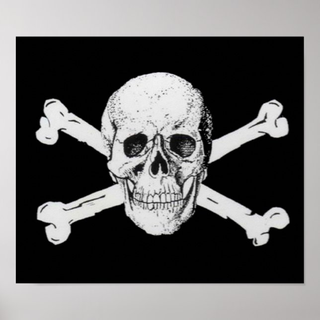 Pirat Skull och korsben Poster (Framsidan)