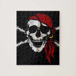 Pirat Skull och korsben Pussel