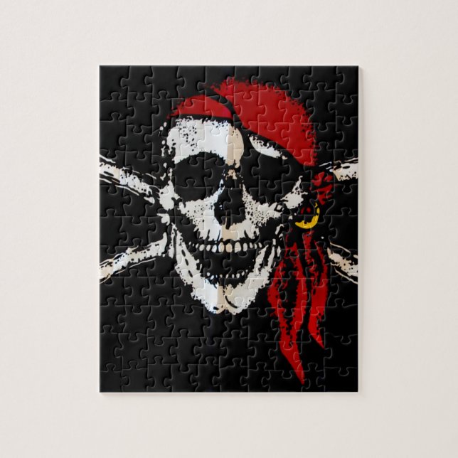 Pirat Skull och korsben Pussel (Vertikal)
