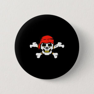Pirat Skull och korsben Skeleton Halloween för Knapp