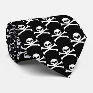 Pirat Skull och korsben Slips
