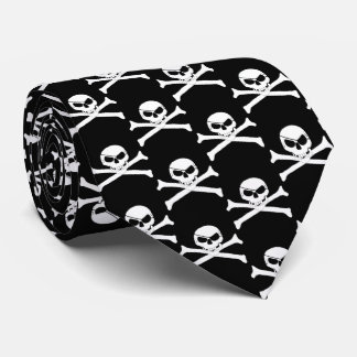 Pirat Skull och korsben Slips