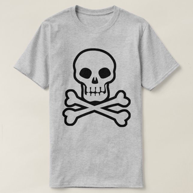 Pirat Skull och korsben T-Shirt (Design framsida)