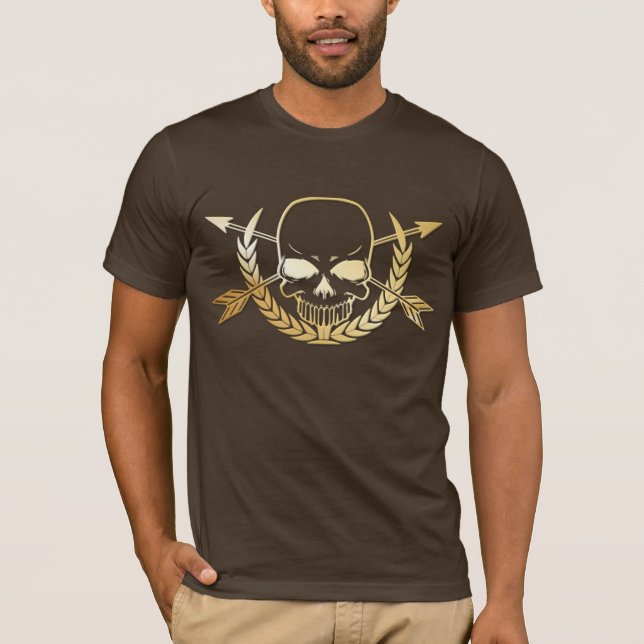 Pirat: Skull och korsben T-shirt (Framsida)