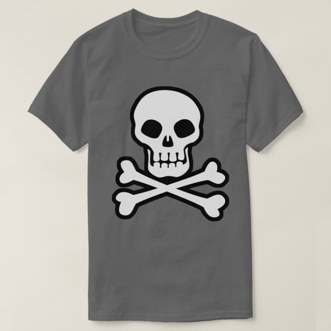 Pirat Skull och korsben T-Shirt (Design framsida)