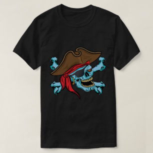 Pirat Skull och korsben T Shirt