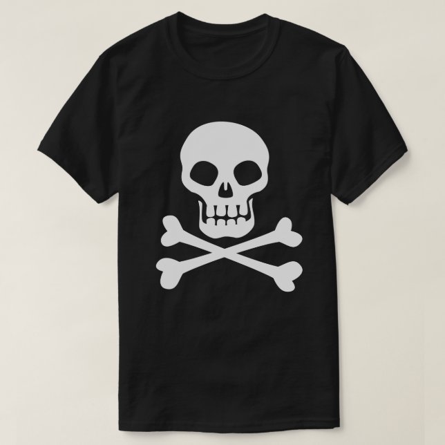 Pirat Skull och korsben T-Shirt (Design framsida)