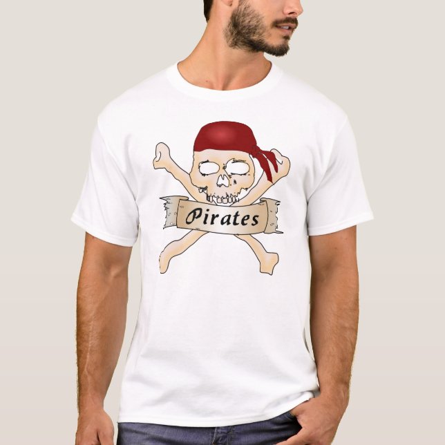 Pirat Skull och korsben Tee (Framsida)