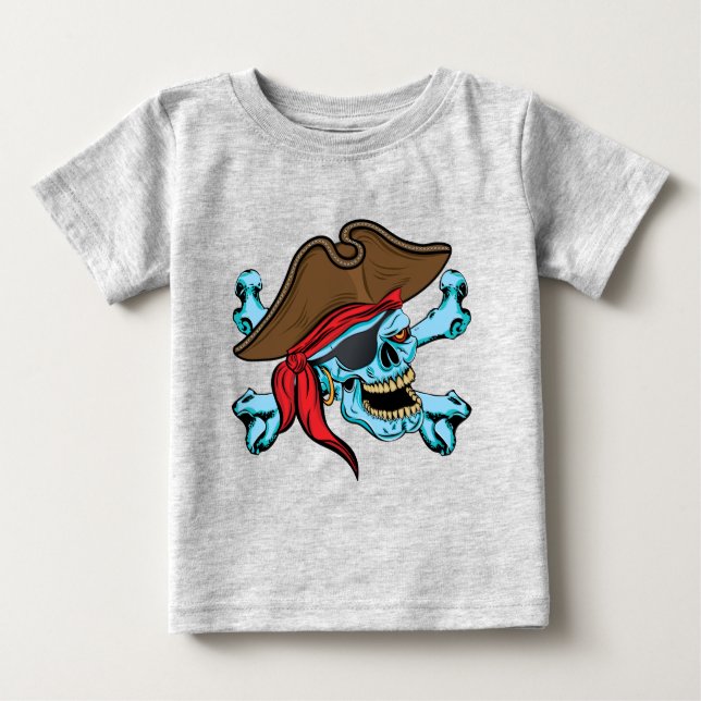 Pirat Skull och korsben Tröja (Framsida)