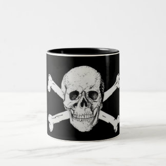 Pirat Skull och korsben Två-Tonad Mugg