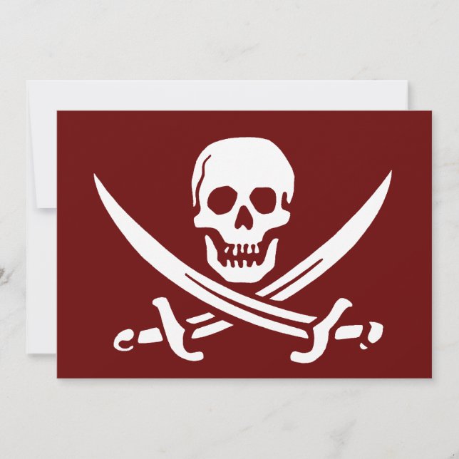 Pirat Skull och svärd,Jolly Roger (Framsida)