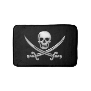Pirat Skull och Sword Crossbone Badrumsmatta