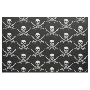 Pirat Skull och Sword Crossbone (TLAPD) Tyg