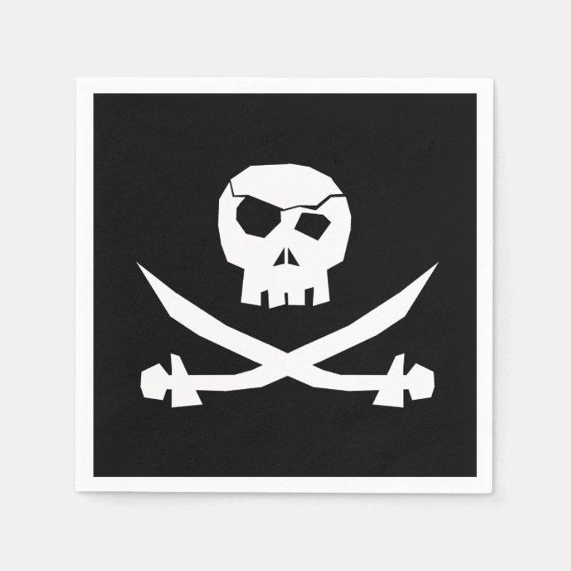 Pirat Skull Pappersservett (Framsidan)