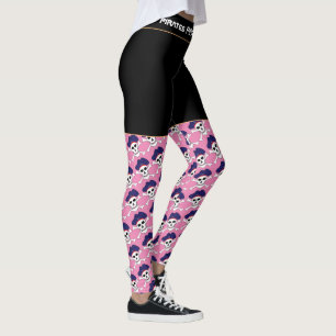 Pirat Skull & Pirater Flagga mode, Fitness-spel Leggings