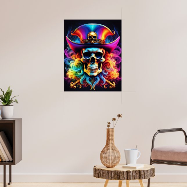 Pirat Skull Poster (Vardagsrum 3)