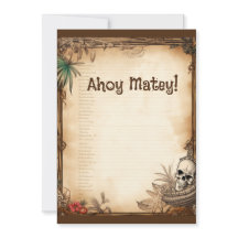 Pirat Skull Prata som en pirat födelsedag