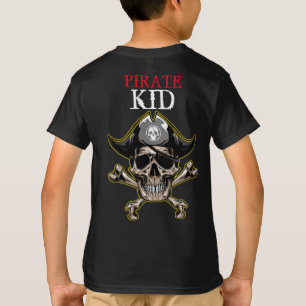 PIRAT SKULL RED KID T SHIRT