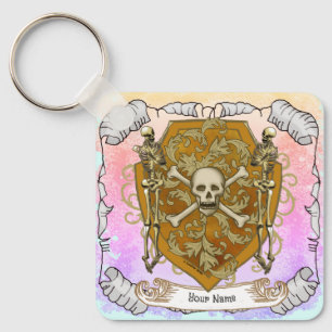 Pirat Skull Shield Nyckelring