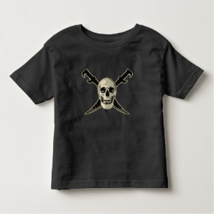 Pirat (Skull) - Småbarn Bra Jersey T-Shirt 