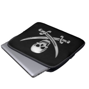 Pirat Skull & Sword Crossbone Laptop Fodral