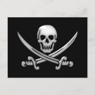 Pirat Skull & Sword Crossbone (TLAPD) Vykort