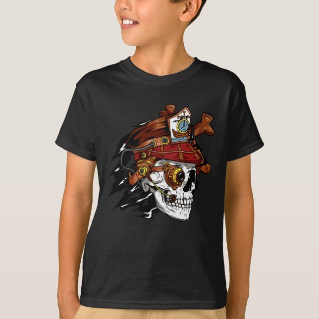 Pirat Skull T-Shirt (Framsida)