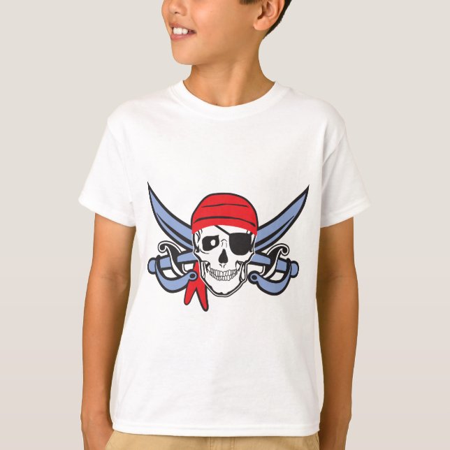 Pirat Skull T-shirt (Framsida)
