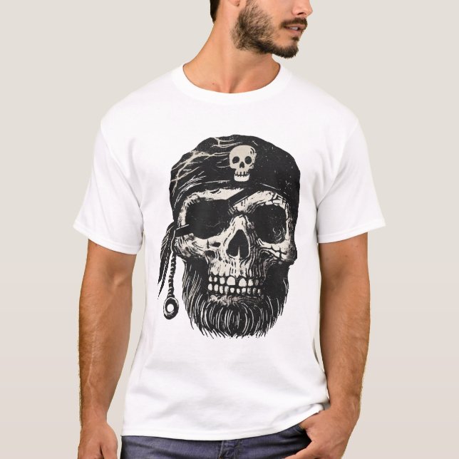 Pirat Skull T Shirt (Framsida)
