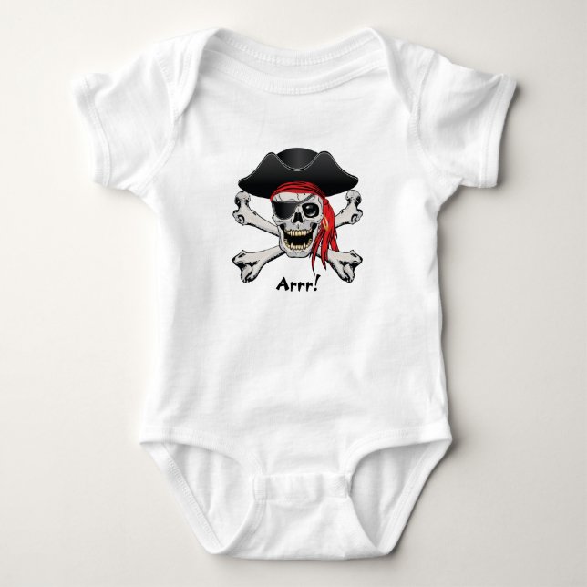 Pirat Skull T Shirt (Framsida)
