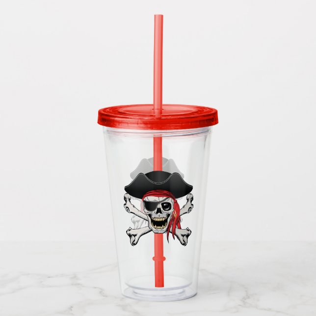 Pirat Skull Take Away Mugg (Framsida)