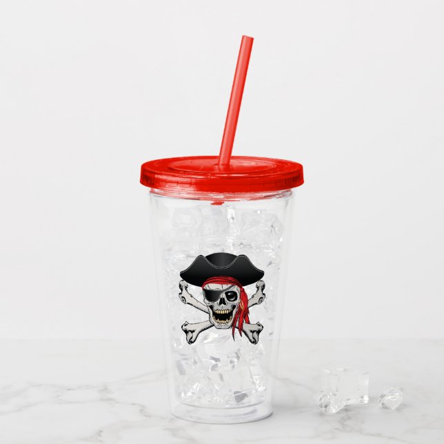 Pirat Skull Take Away Mugg (Baksida Ice)