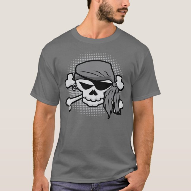 Pirat Skull Tee (Framsida)
