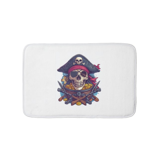 Pirat Skull Treasure Badrumsmatta (Framsidan)