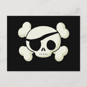 Pirat Skull Vykort