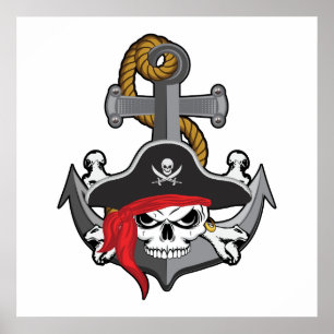 Pirat Skullankare Poster