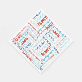 Pirat Slogans Party Pirat Napkins Pappersservett