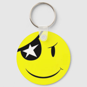 Pirat Smile Ansikte Nyckelring