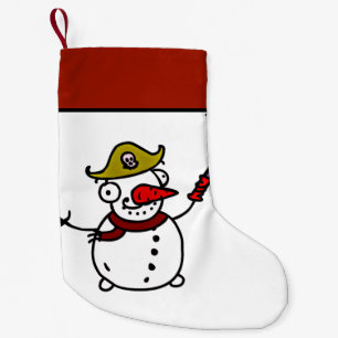 pirat snögubbe god jul liten julstrumpa